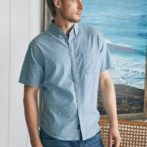 Faherty Short-Sleeve Stretch Playa Shirt - Fishscale Redux